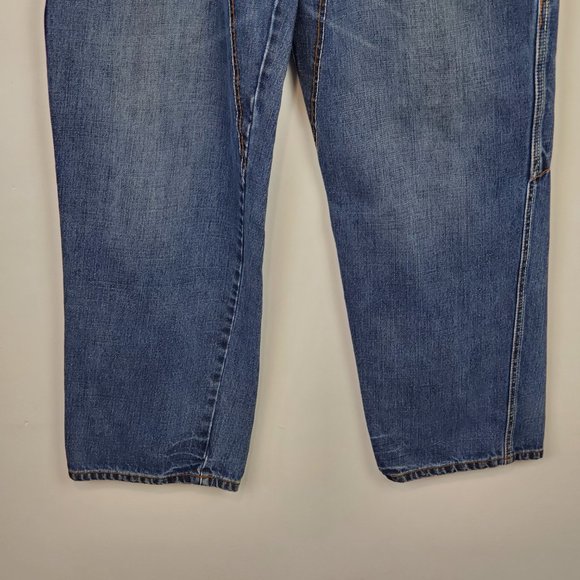 Vintage Marithe Francois Girbaud Medium Wash Wide Legs Jeans Size 34M - Picture 10 of 15